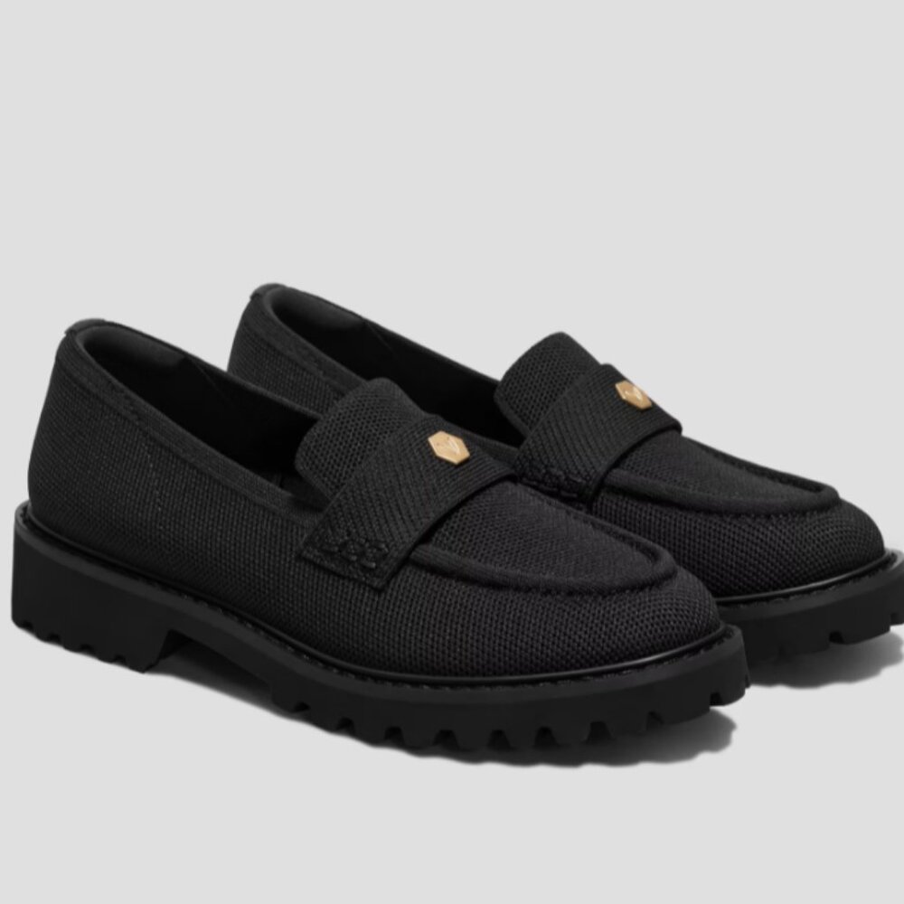 VIVAIA Round-Toe Platform Chunky Heel Loafers (Francesca)